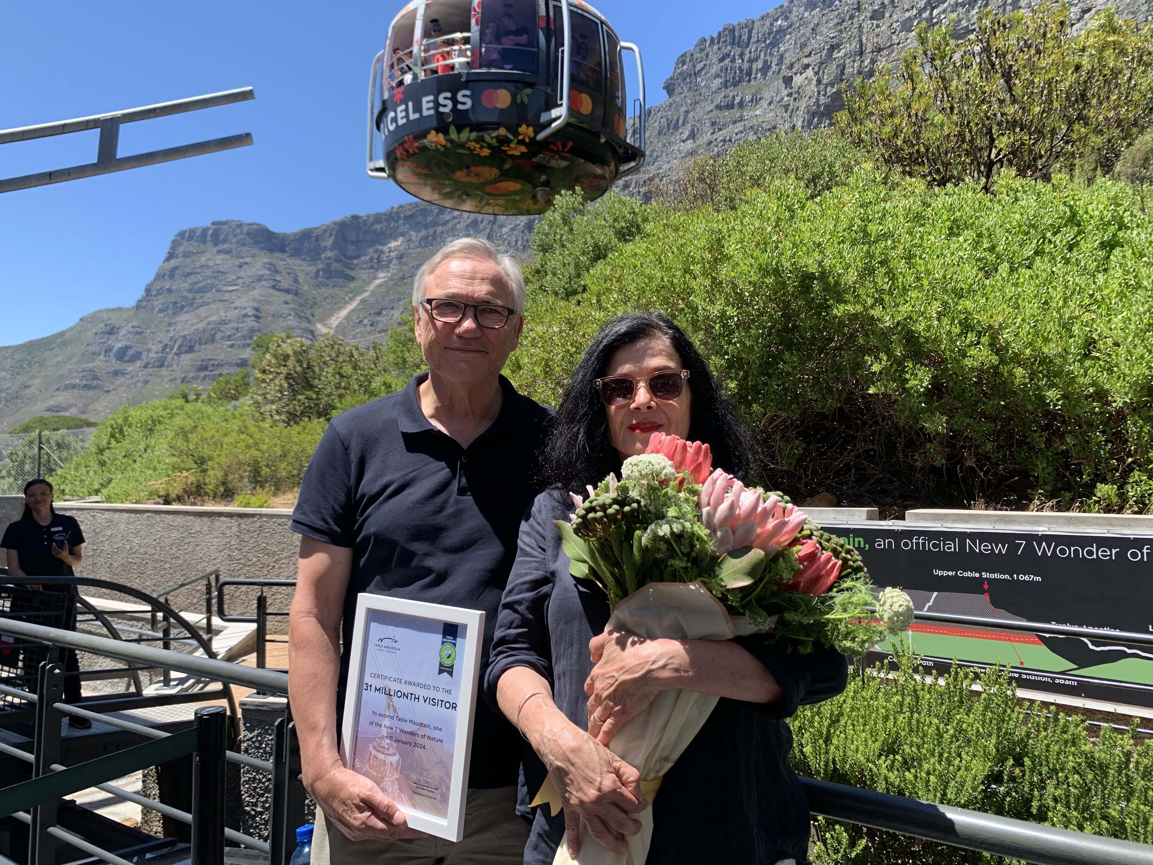 Table Mountain Aerial Cableway 31 million visitor.