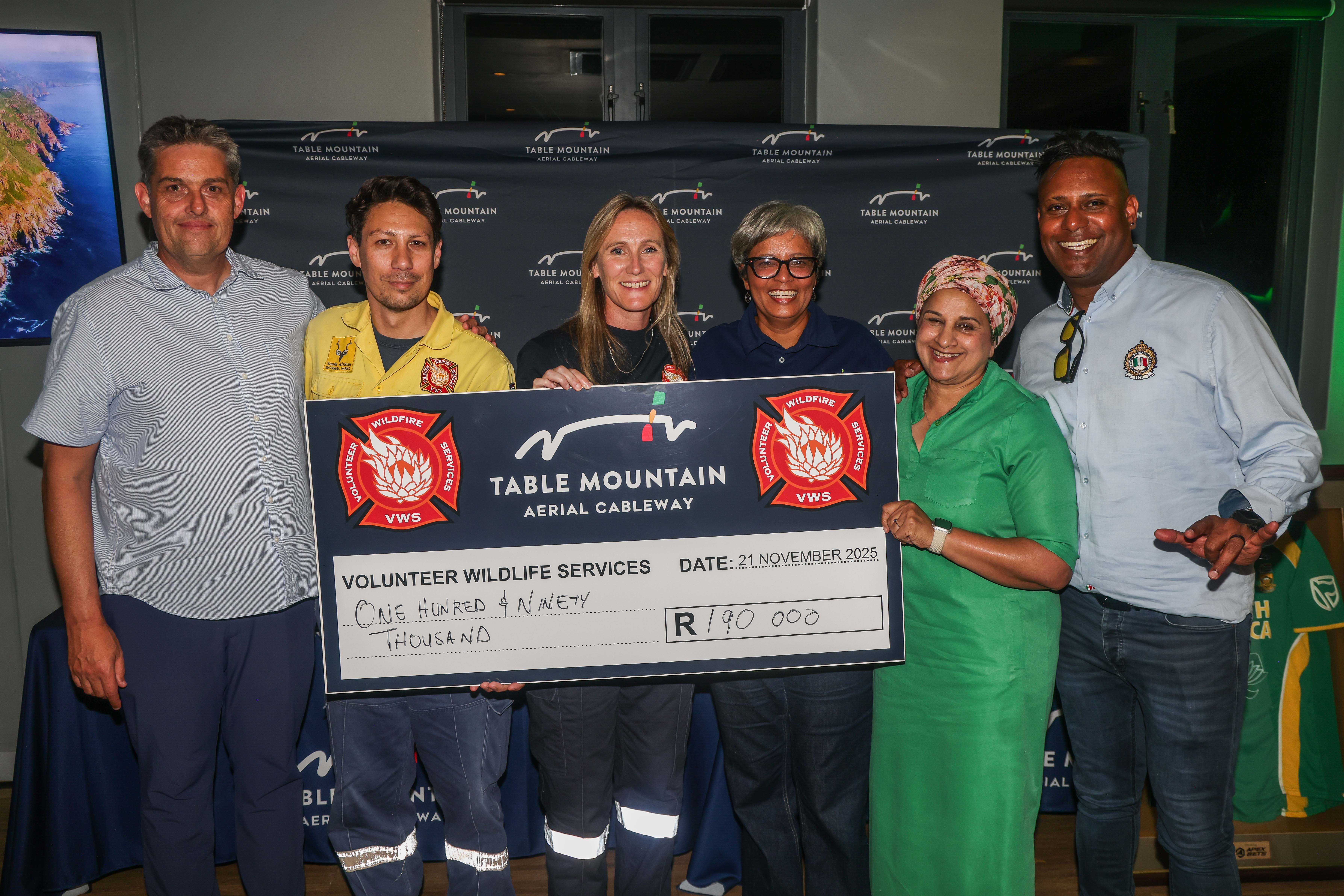 WSAR and VWS each received R190,000 from the proceeds of our Anniversary Charity Golf Day