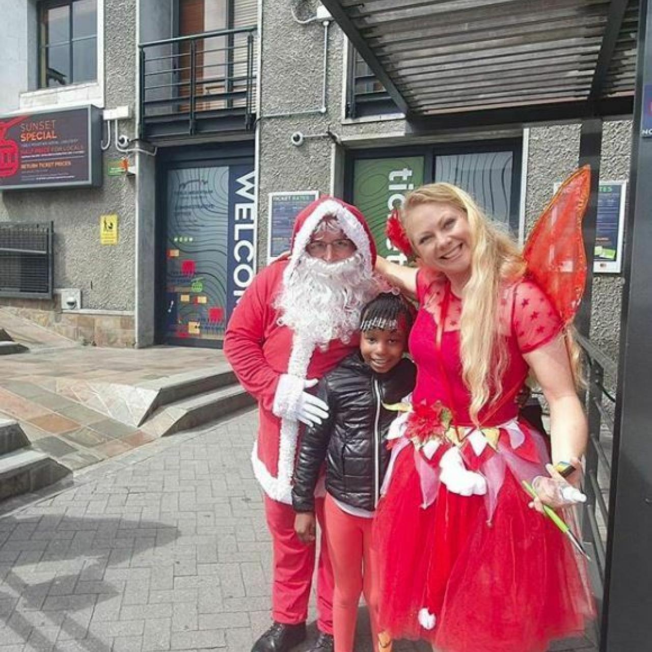 Father Christmas and helper 1