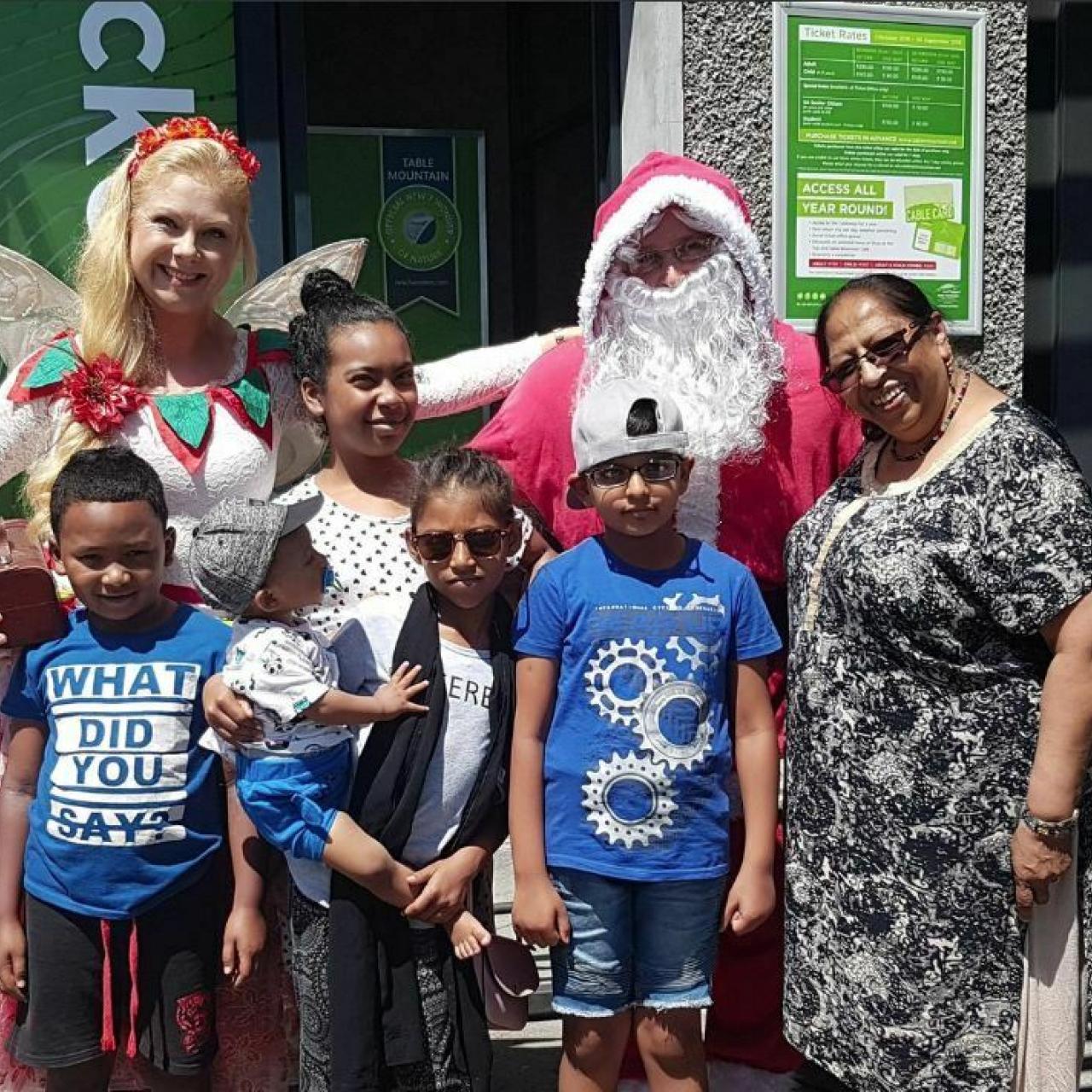 Father Christmas and visitors