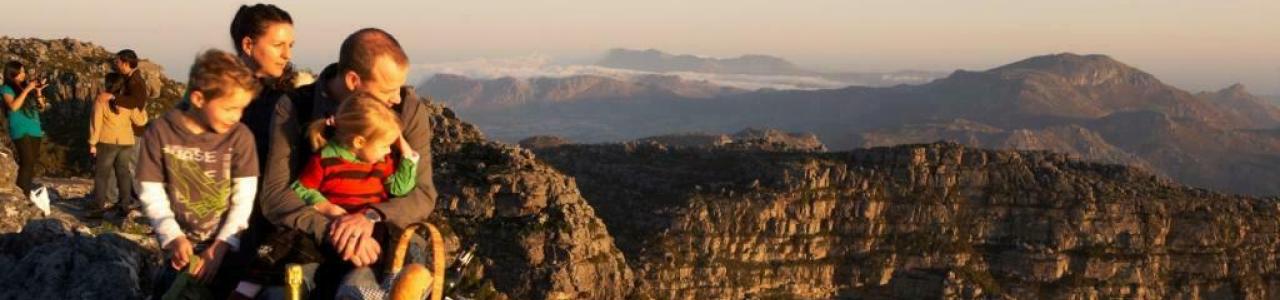 Family having picnic