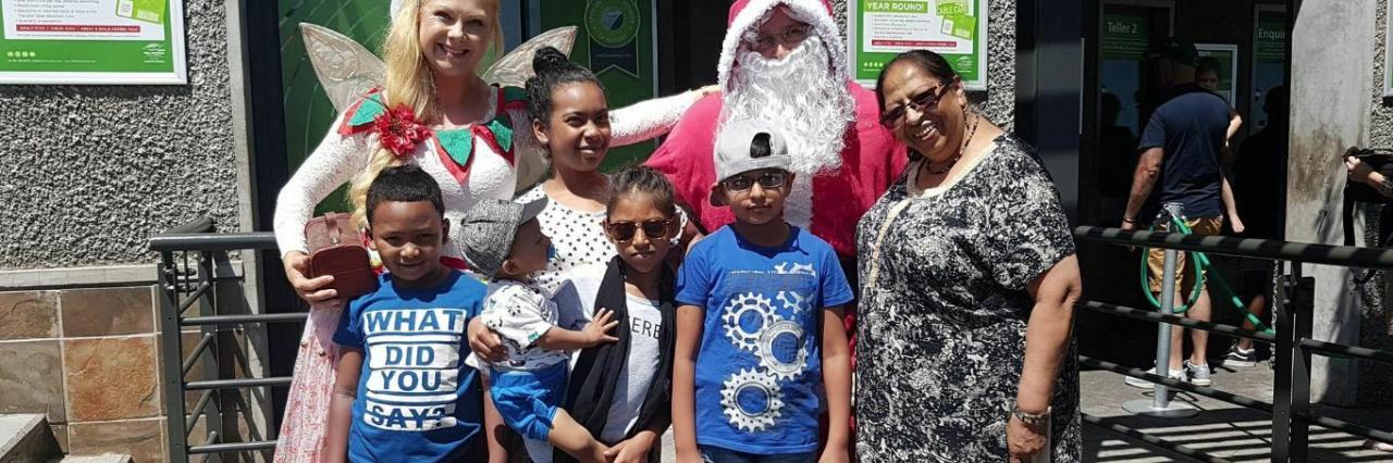 Father Christmas and visitors