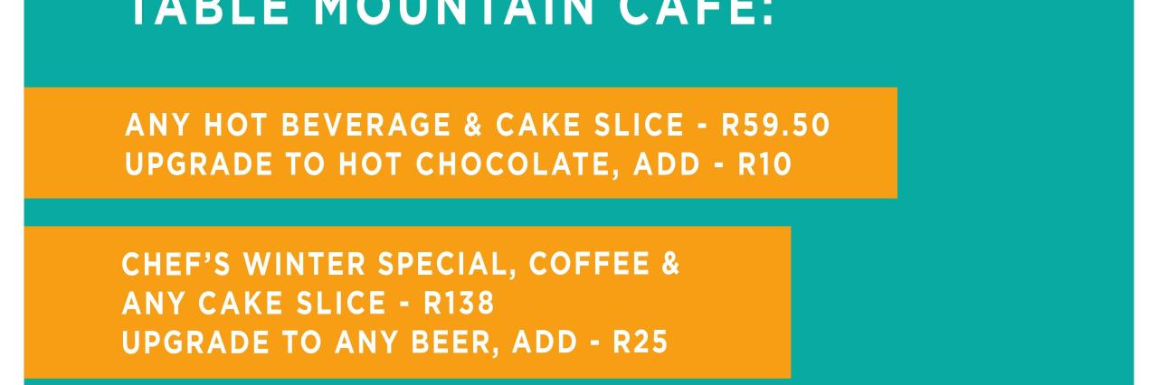 Cafe winter warmer special