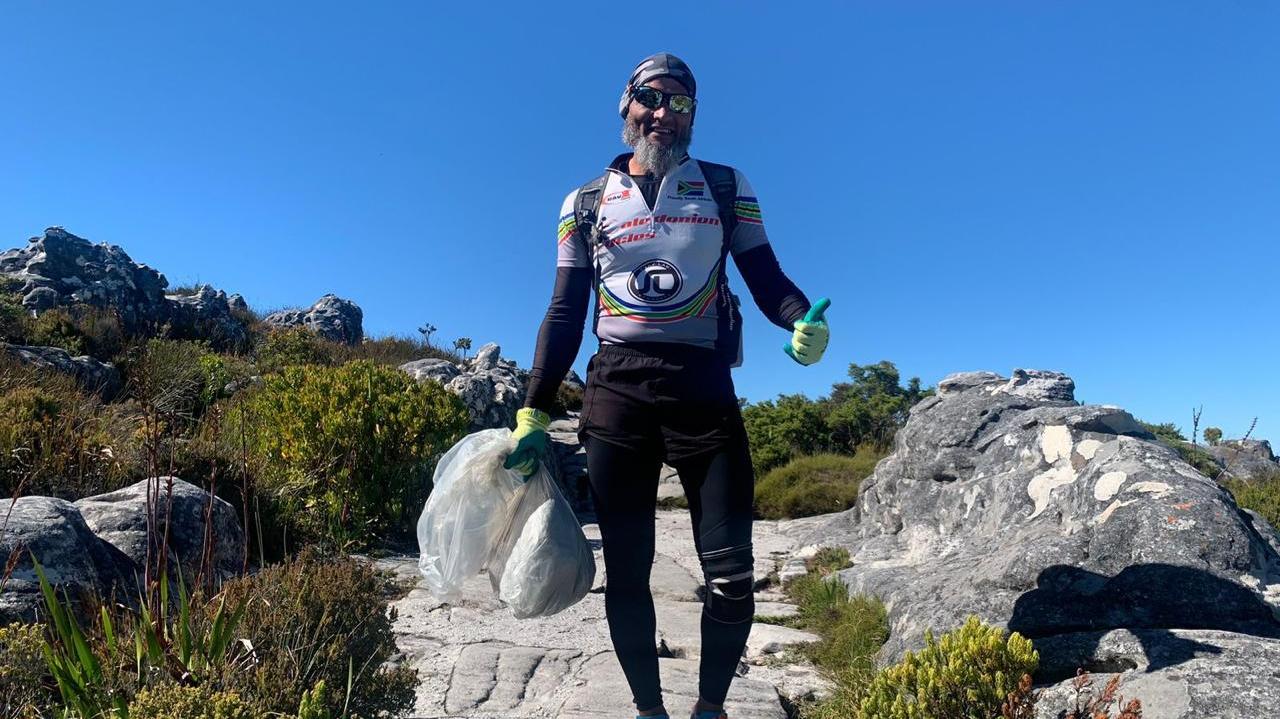Table Mountain ledge clean up
