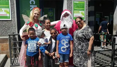 Father Christmas and visitors