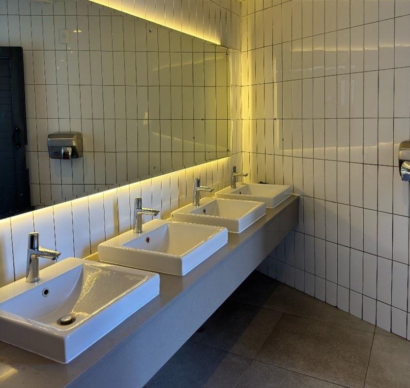 Push button taps in our ablution