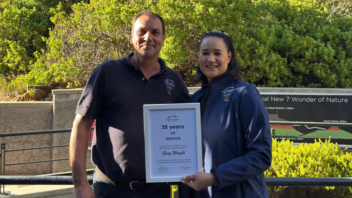 Years of service 2025