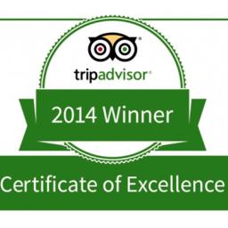 Trip Advisor Certificate Of Excellence 2014